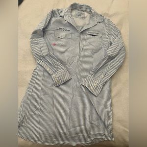 Vineyard vines Blue & white seersucker women’s dress